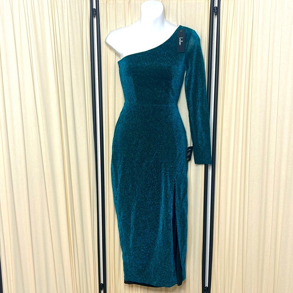 NEW! LULU’S STUNNING SHIMMERING SPARKLE DRESS SIZE XS